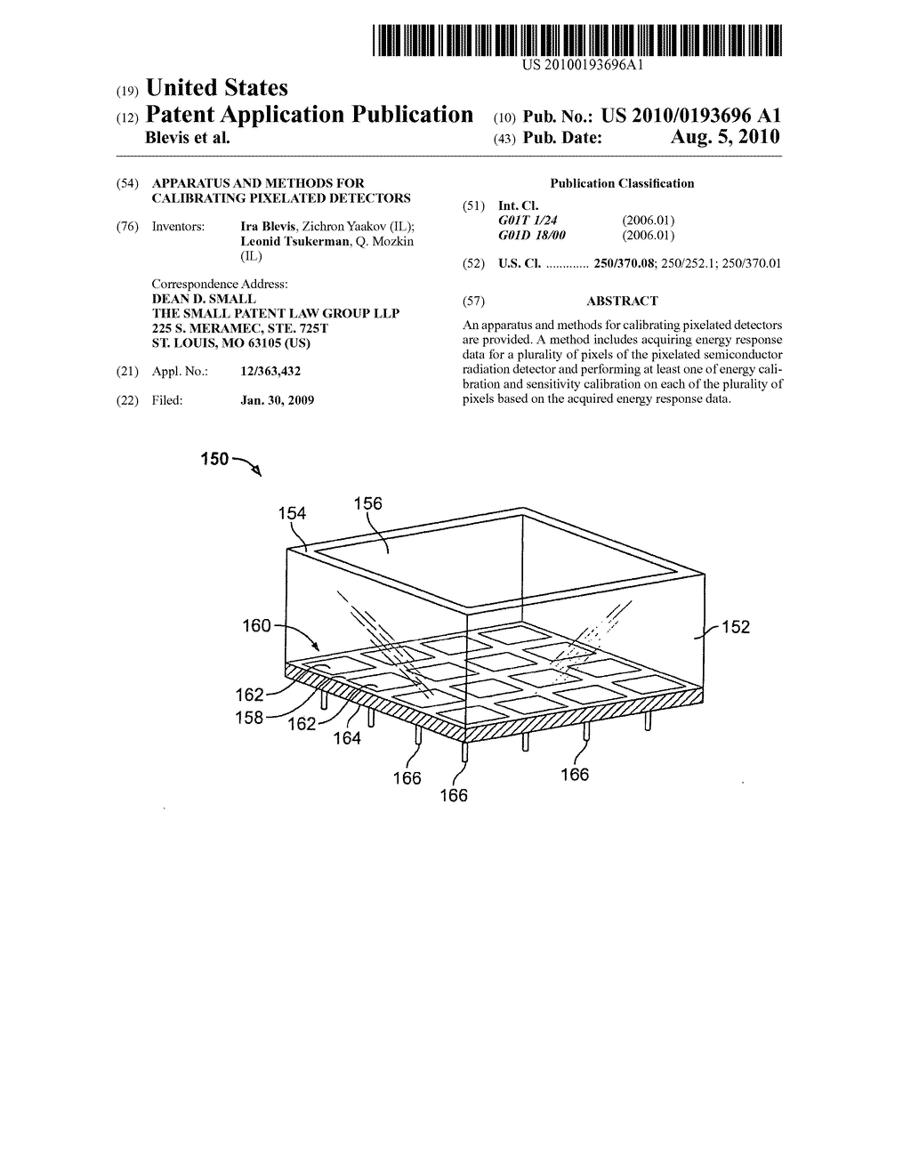 APPARATUS AND METHODS FOR CALIBRATING PIXELATED DETECTORS - diagram, schematic, and image 01