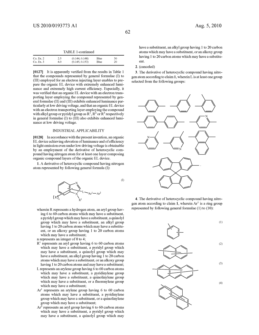 Nitrogen-containing heterocycle derivative and organic electroluminescent element using the same - diagram, schematic, and image 63