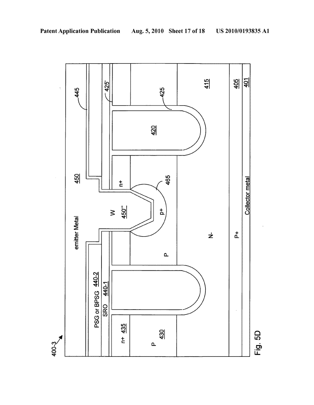 Trench insulated gate bipolar transistor (GBT) with improved emitter-base contacts and metal schemes - diagram, schematic, and image 18