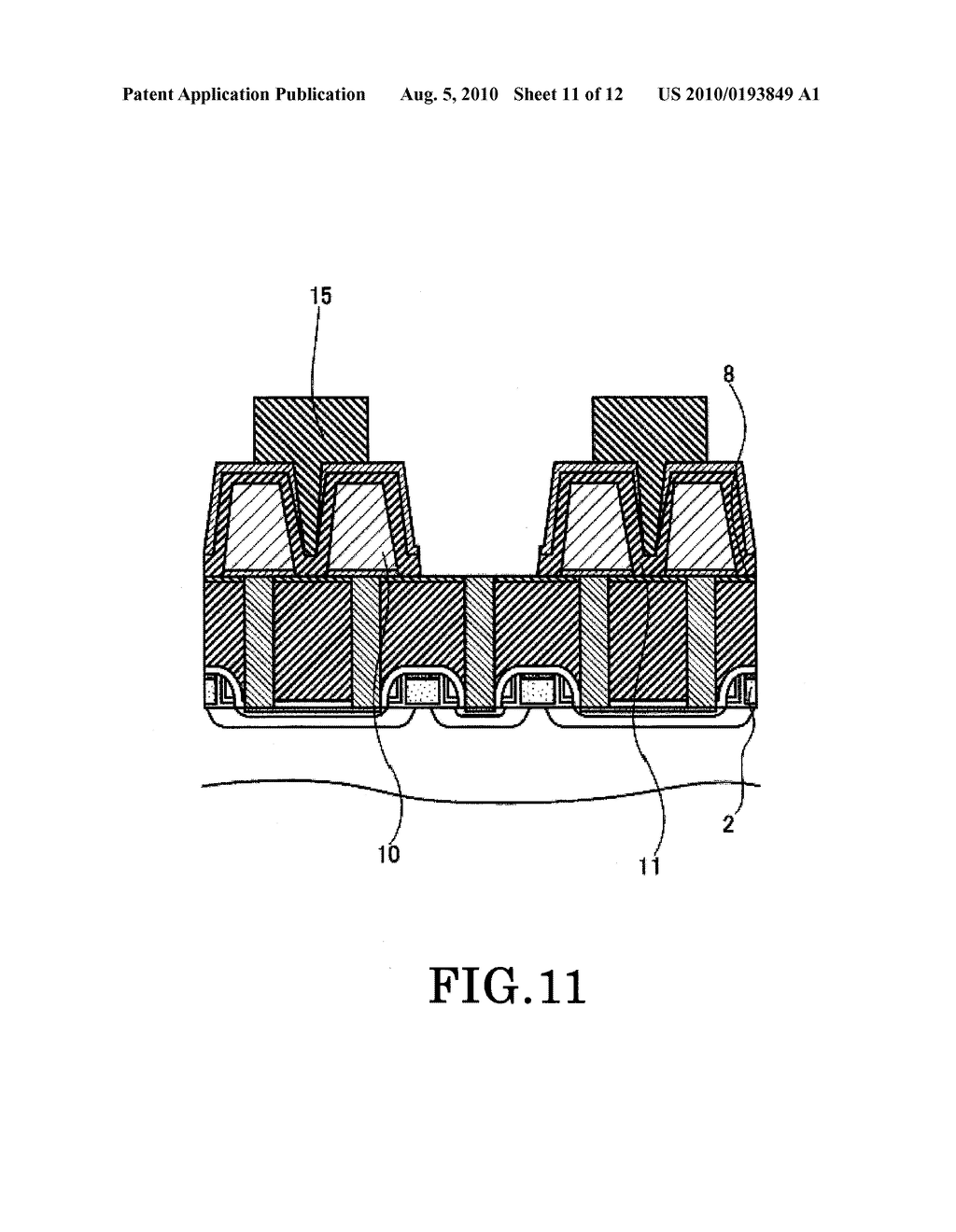 SEMICONDUCTOR MEMORY DEVICE INCLUDING FERROELECTRIC FILM AND A METHOD FOR FABRICATING THE SAME - diagram, schematic, and image 12