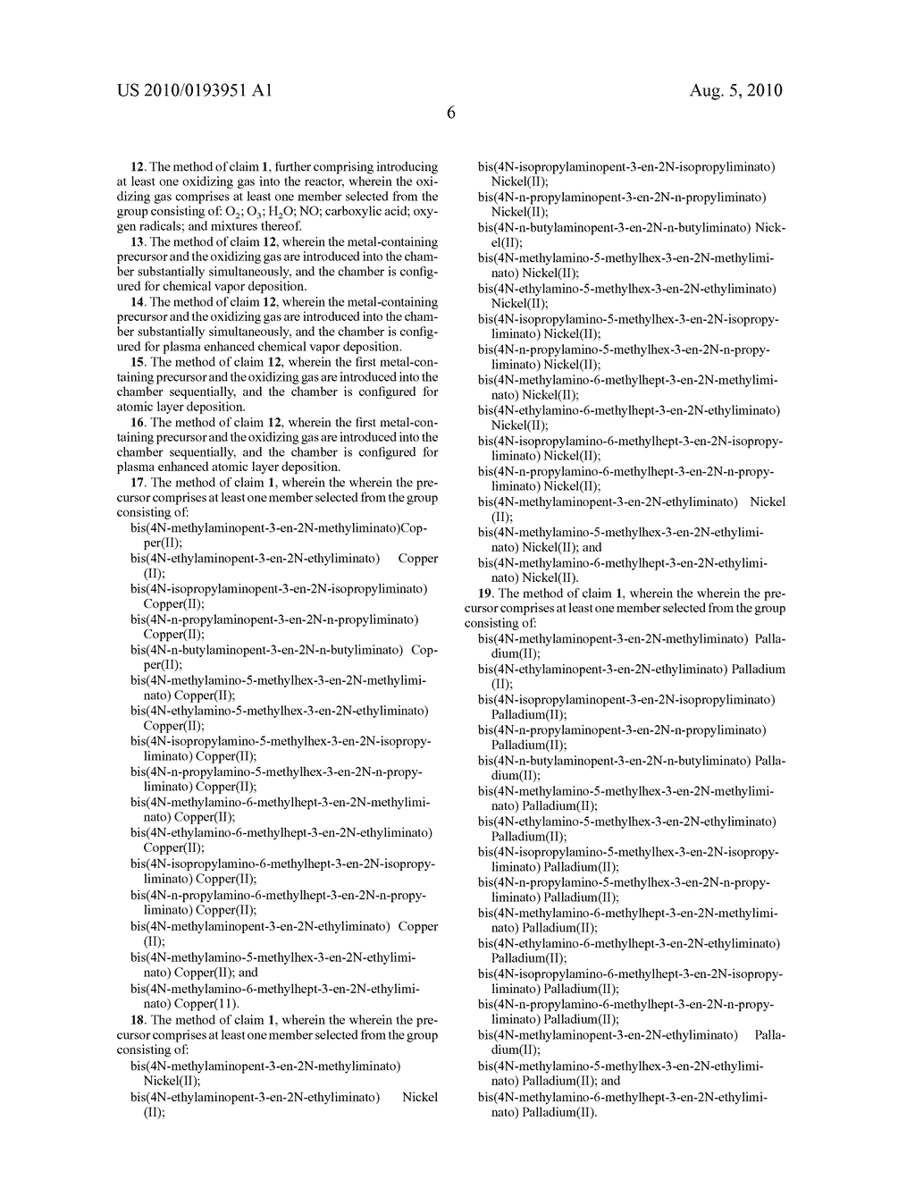 METAL PRECURSORS FOR DEPOSITION OF METAL-CONTAINING FILMS - diagram, schematic, and image 10