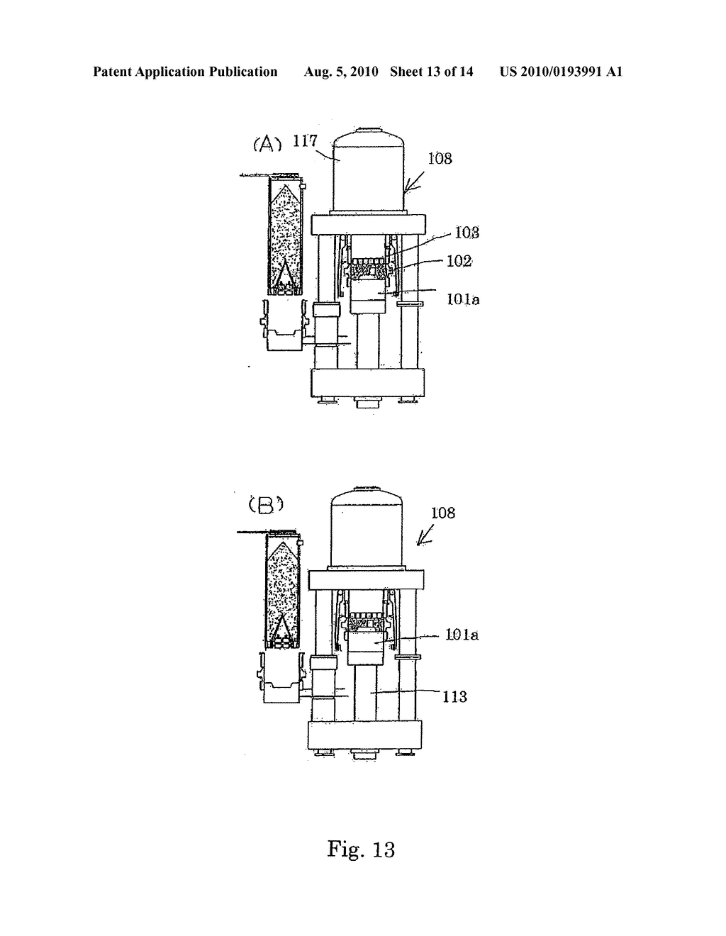 EQUIPMENT FOR MOLDING MOLD WITH MOLDING FLASK AND METHOD FOR MOLDING MOLD WITH MOLDING FLASK - diagram, schematic, and image 14