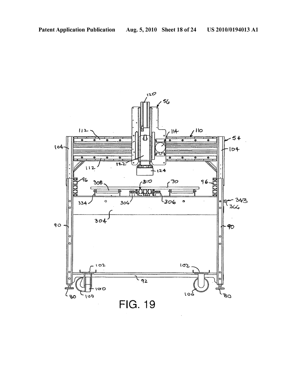 CNC MATERIAL PROCESSING SYSTEM WITH WORKPIECE TRAVEL - diagram, schematic, and image 19