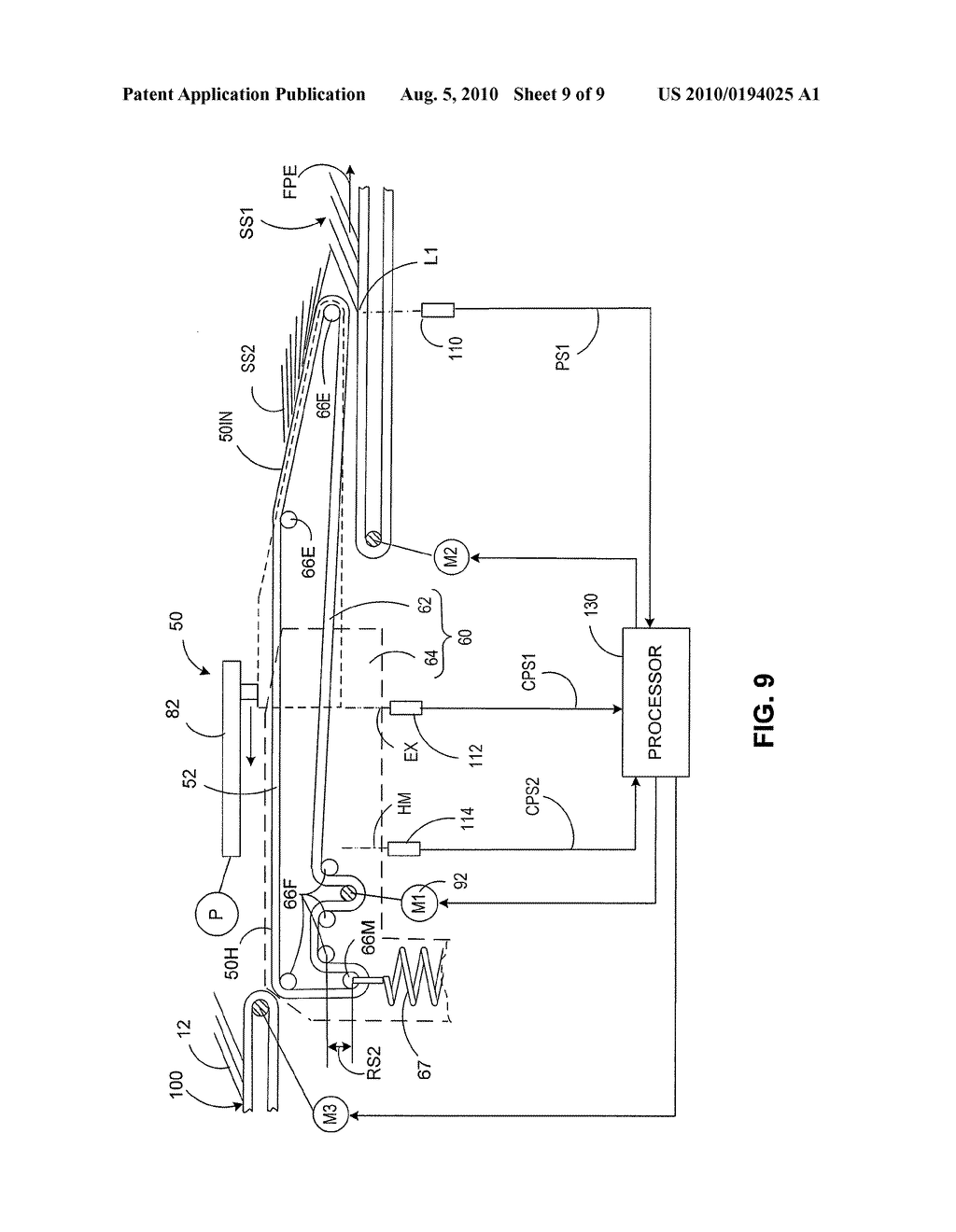 METHOD FOR FEEDING A SHINGLED STACK OF SHEET MATERIAL - diagram, schematic, and image 10