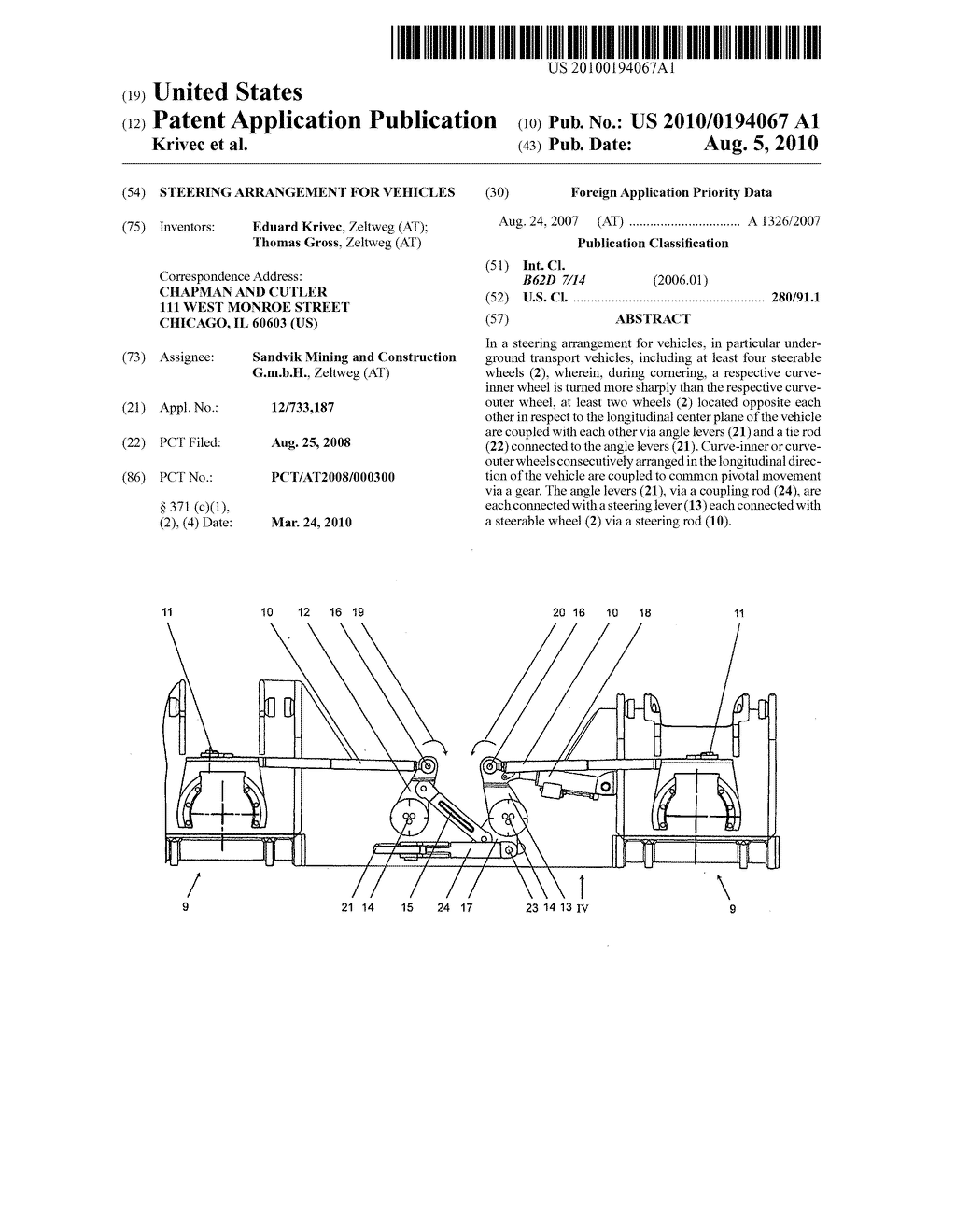 Steering Arrangement for Vehicles - diagram, schematic, and image 01