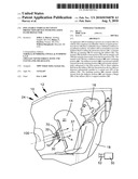 Inflatable vehicle occupant protection device with inflation fluid deflector diagram and image