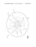 Inflatable vehicle occupant protection device with inflation fluid deflector diagram and image