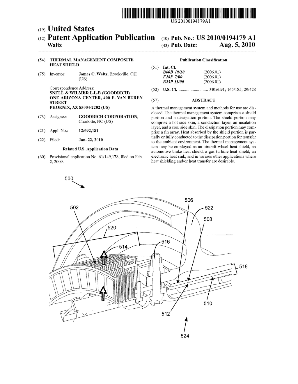 THERMAL MANAGEMENT COMPOSITE HEAT SHIELD - diagram, schematic, and image 01