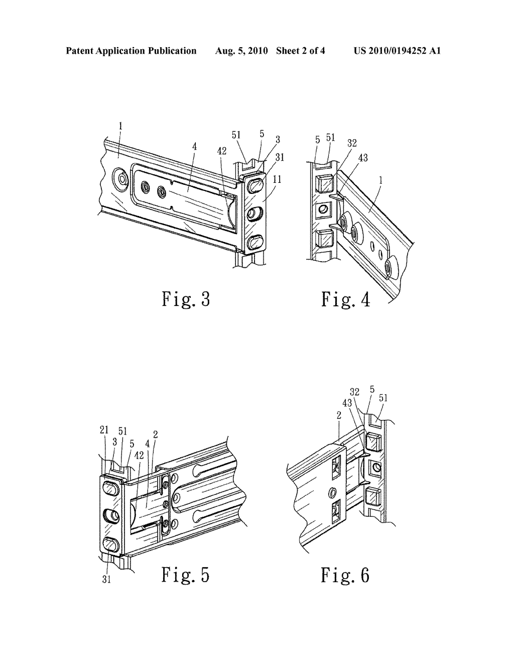 Tool-free rapid assembly/disassembly slide rail device - diagram, schematic, and image 03