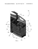 BASKET ASSEMBLY FOR A DISHWASHER, AND ASSOCIATED APPARATUS diagram and image