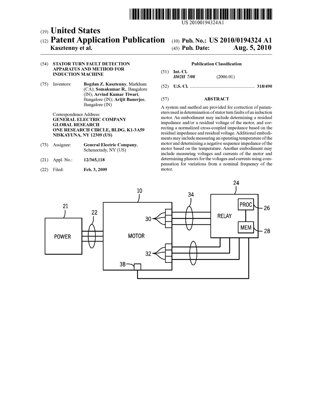 STATOR TURN FAULT DETECTION APPARATUS AND METHOD FOR INDUCTION MACHINE - diagram, schematic, and image 01