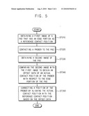 Method of correcting a position of a prober diagram and image