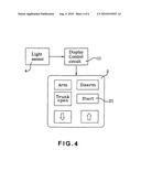 Display device for two-way anti-theft remote controller diagram and image