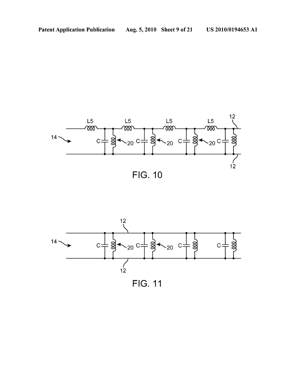 ANTENNAS WITH PERIODIC SHUNT INDUCTORS - diagram, schematic, and image 10