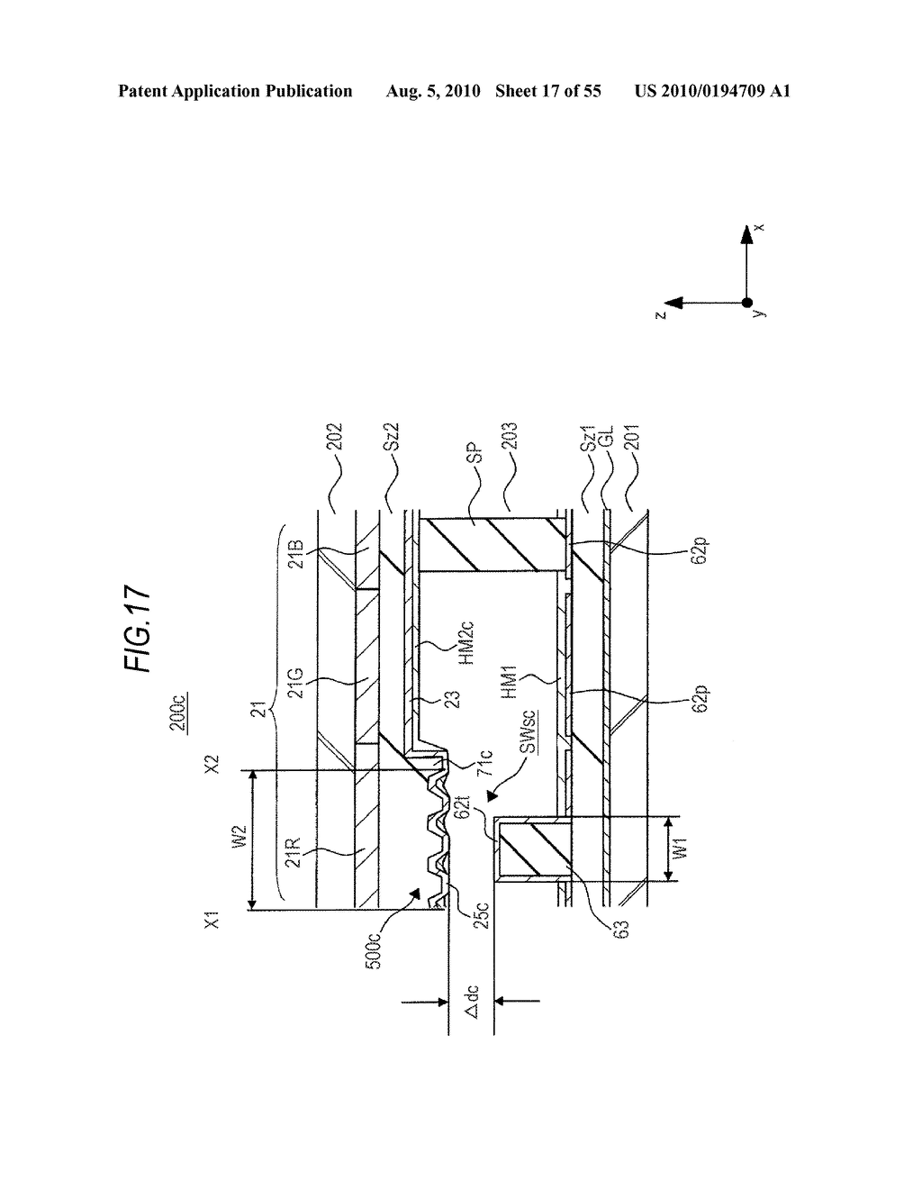 LIQUID CRYSTAL DISPLAY DEVICE, MANUFACTURING METHOD OF LIQUID CRYSTAL DISPLAY DEVICE, DISPLAY DEVICE AND INFORMATION INPUT APPARATUS - diagram, schematic, and image 18