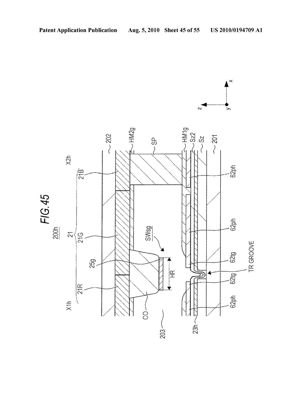 LIQUID CRYSTAL DISPLAY DEVICE, MANUFACTURING METHOD OF LIQUID CRYSTAL DISPLAY DEVICE, DISPLAY DEVICE AND INFORMATION INPUT APPARATUS - diagram, schematic, and image 46