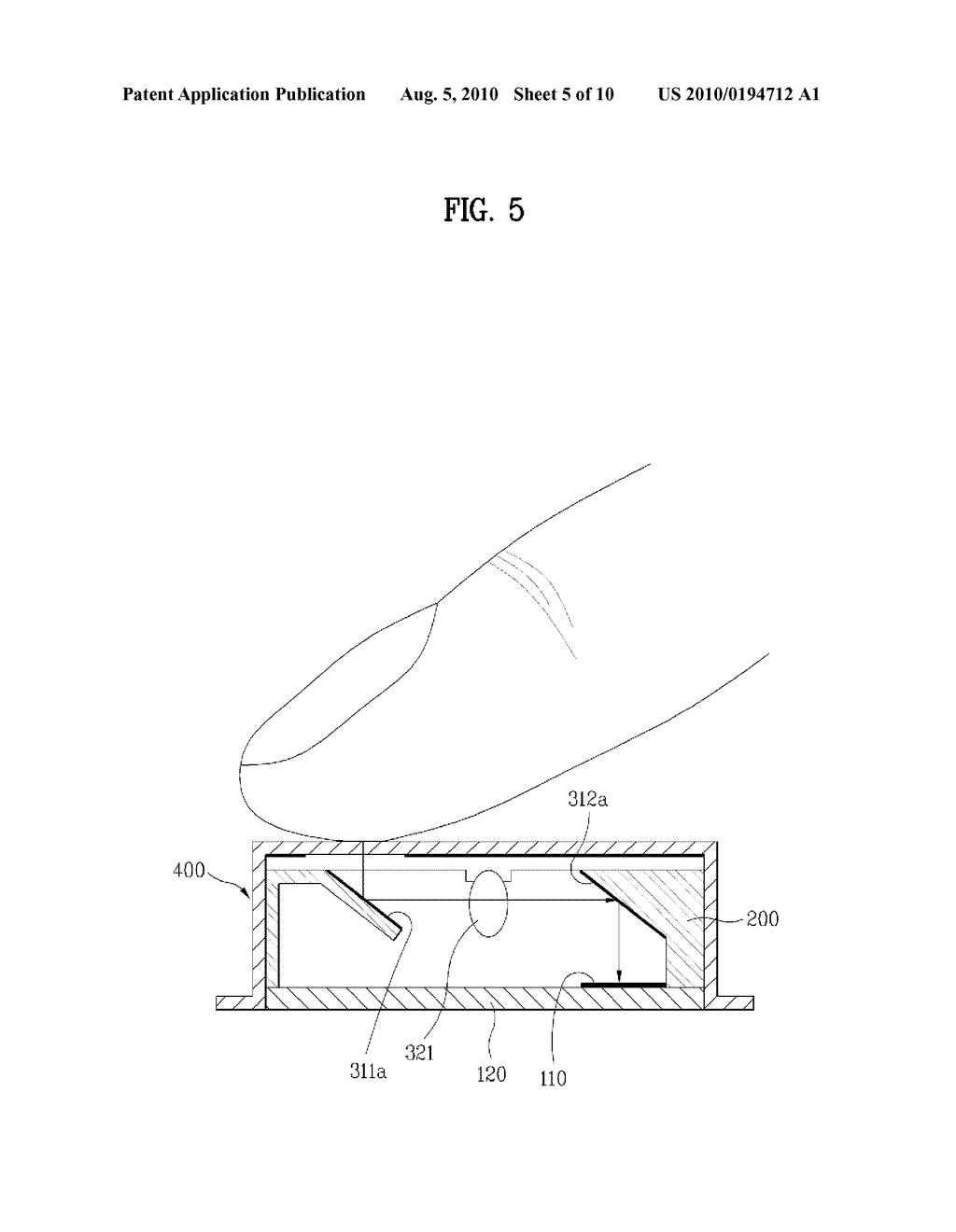 OPTICAL POINTING DEVICE AND PORTABLE ELECTRONIC DEVICE HAVING THE SAME - diagram, schematic, and image 06