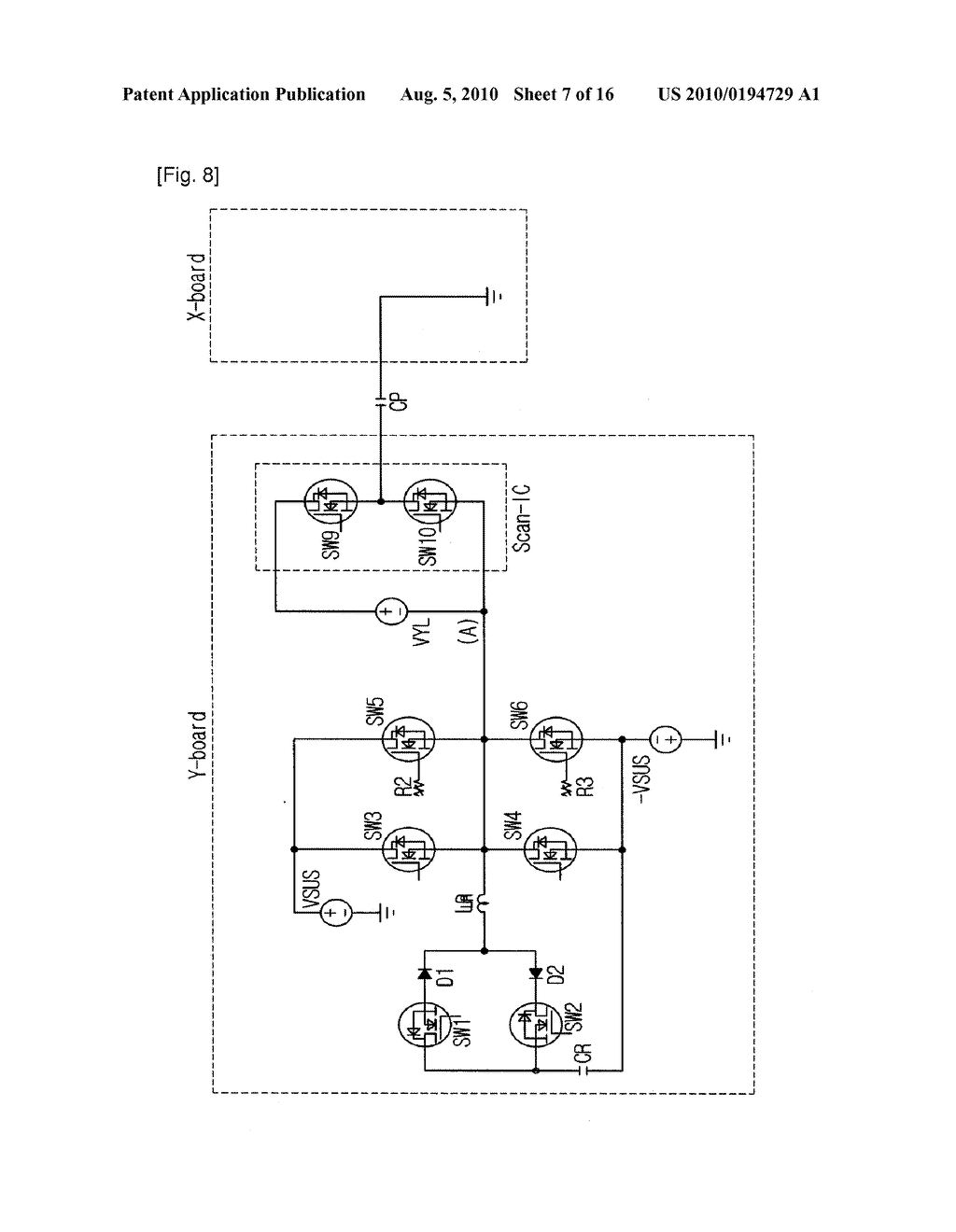 DRIVING CIRCUIT OF PLASMA DISPLAY PANEL AND DRIVING METHOD THEREOF - diagram, schematic, and image 08