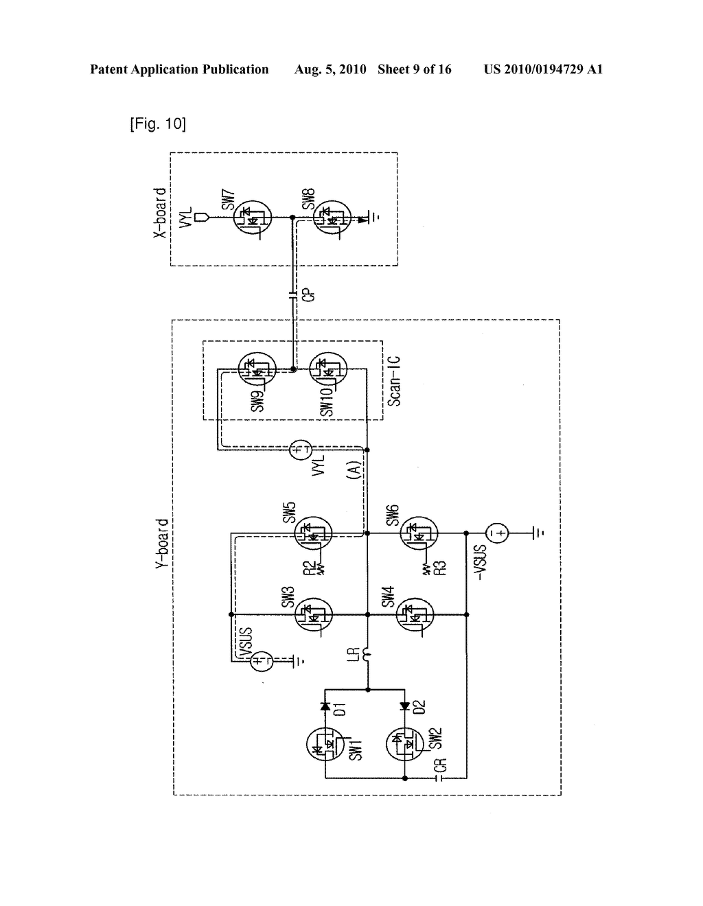 DRIVING CIRCUIT OF PLASMA DISPLAY PANEL AND DRIVING METHOD THEREOF - diagram, schematic, and image 10