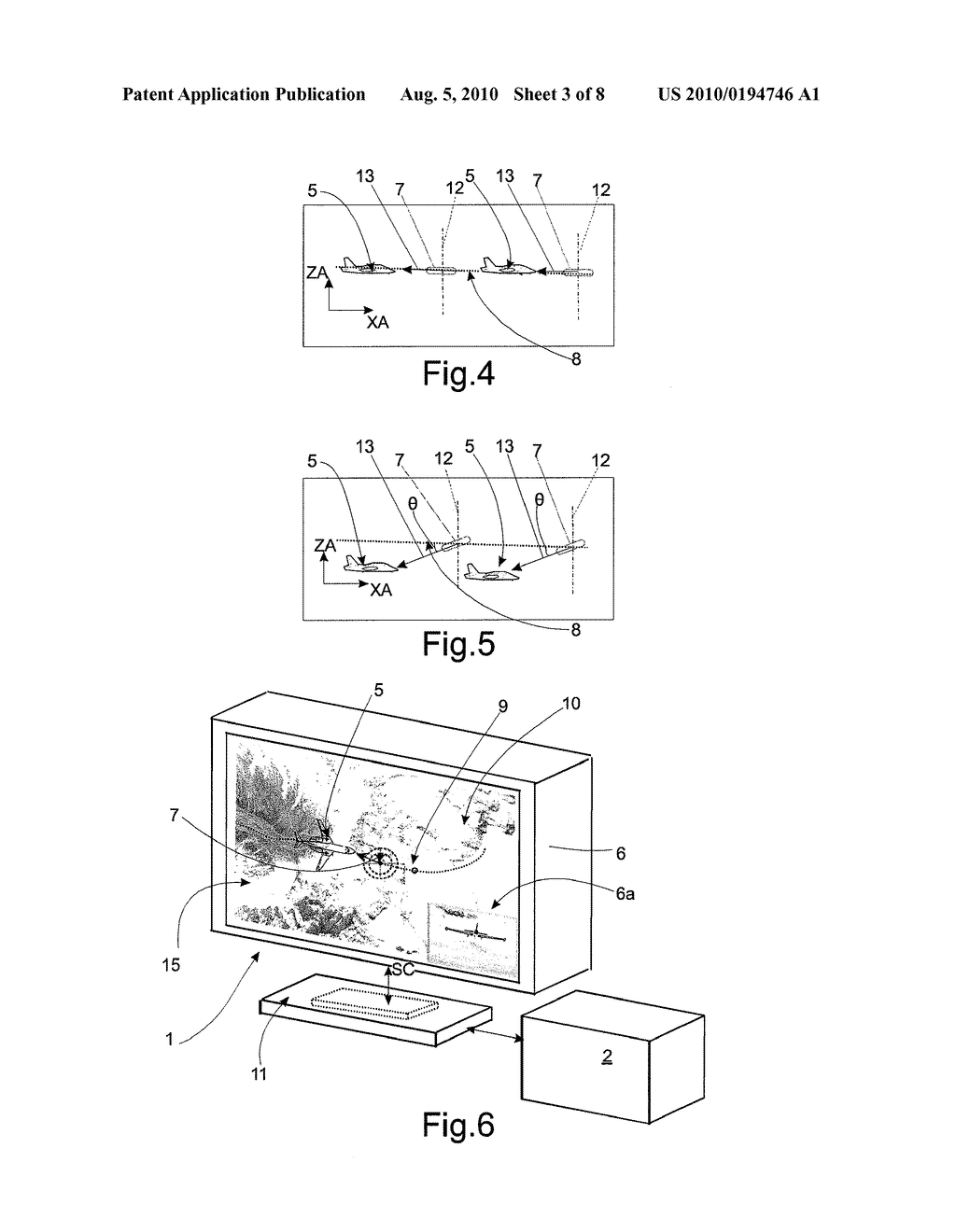 Display of a Three-Dimensional Virtual Space Generated by an Electronic Simulation System - diagram, schematic, and image 04