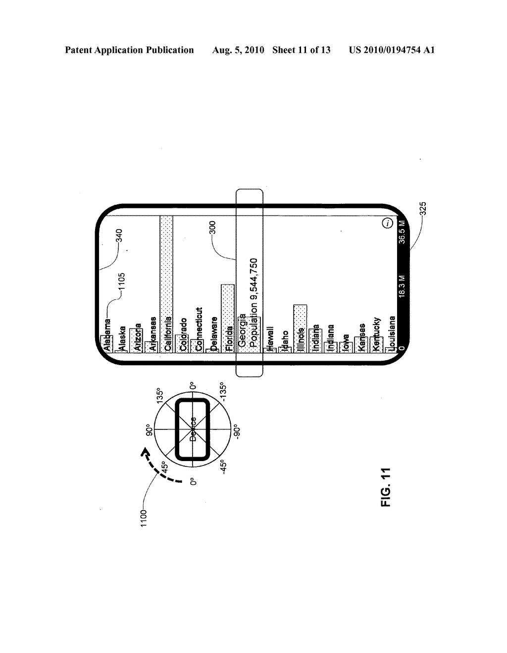 SYSTEM AND METHOD FOR DISPLAYING BAR CHARTS WITH A FIXED MAGNIFICATION AREA - diagram, schematic, and image 12