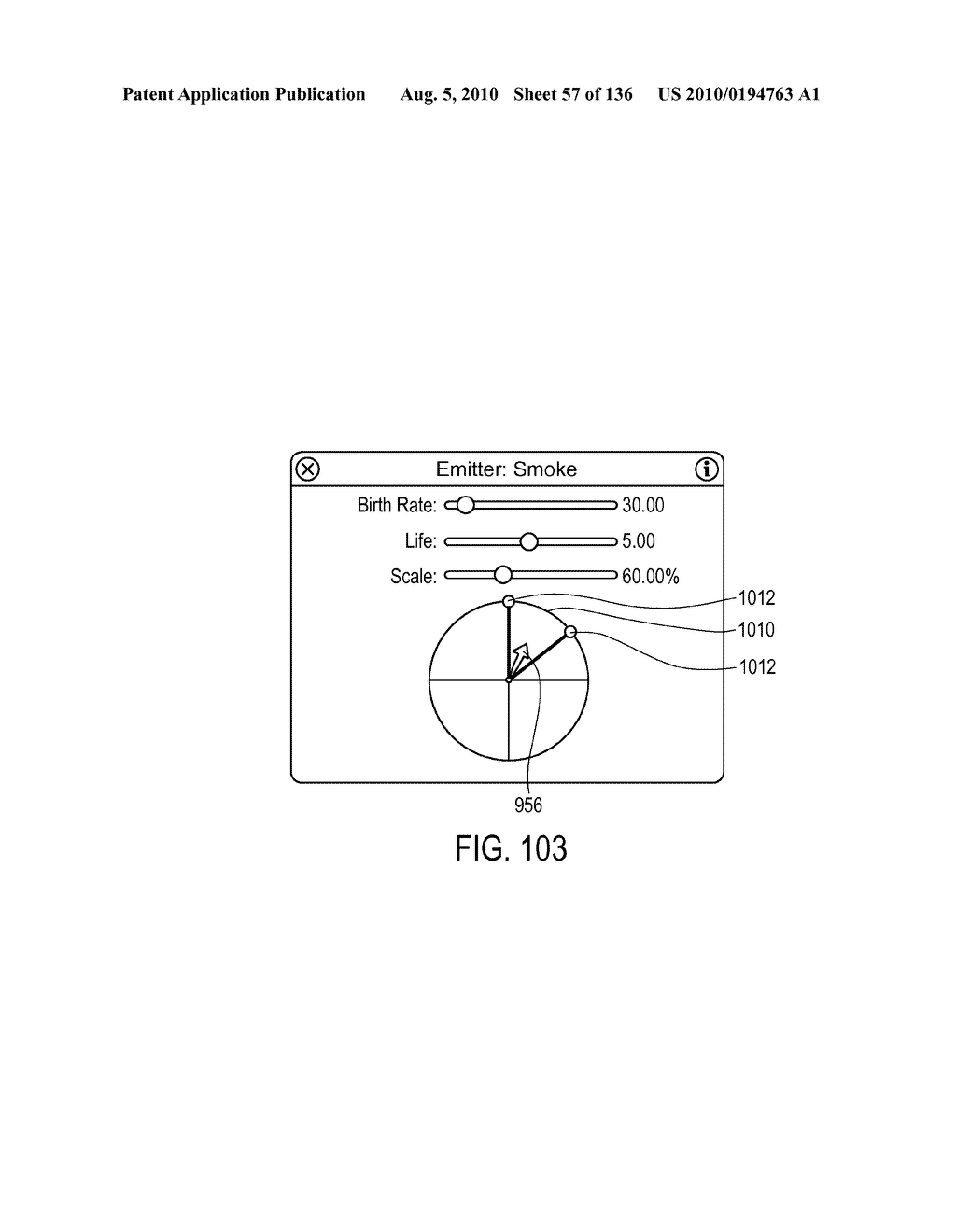 User Interface for Controlling Animation of an Object - diagram, schematic, and image 58