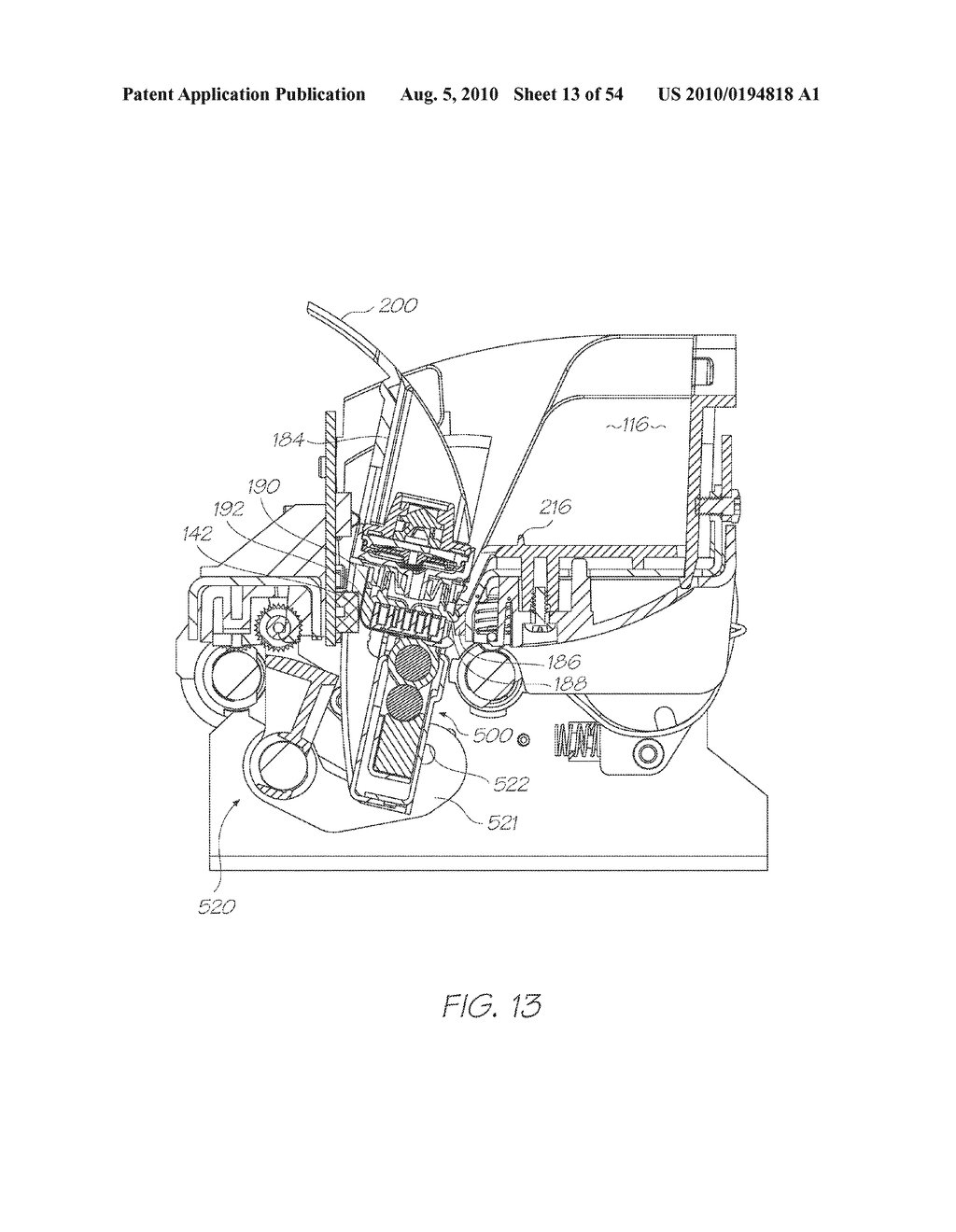 INKJET PRINTER WITH RECIPROCALLY MOVABLE MAINTENANCE STATION - diagram, schematic, and image 14