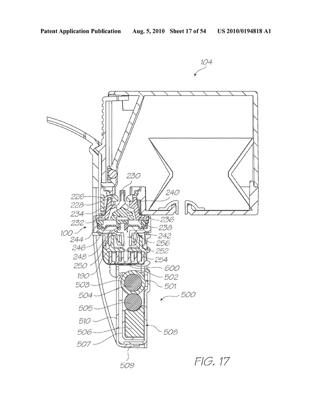 INKJET PRINTER WITH RECIPROCALLY MOVABLE MAINTENANCE STATION - diagram, schematic, and image 18