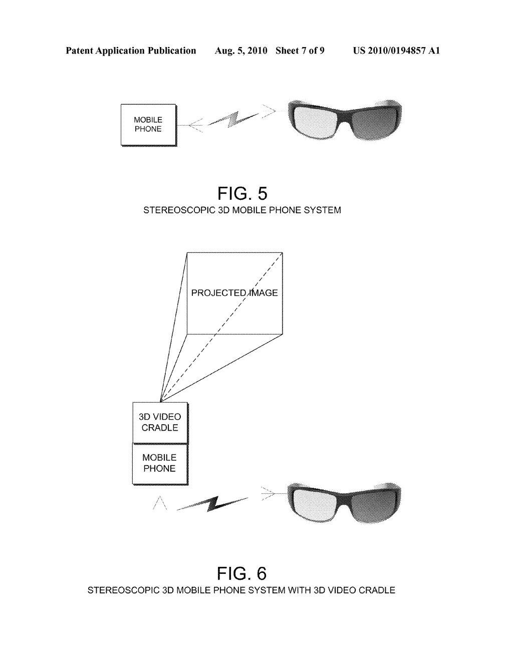 METHOD OF STEREOSCOPIC 3D VIEWING USING WIRELESS OR MULTIPLE PROTOCOL CAPABLE SHUTTER GLASSES - diagram, schematic, and image 08