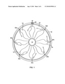 Illuminated spinning animation device diagram and image