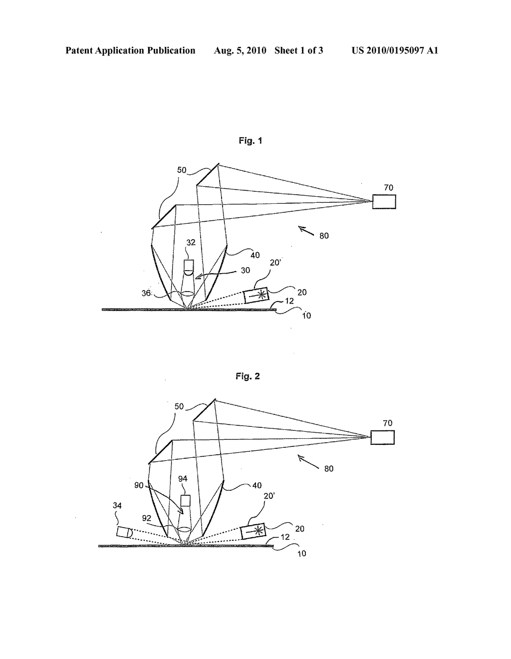 Inspection device and inspection method for the optical examination of object surfaces, particularly of wafer surfaces - diagram, schematic, and image 02