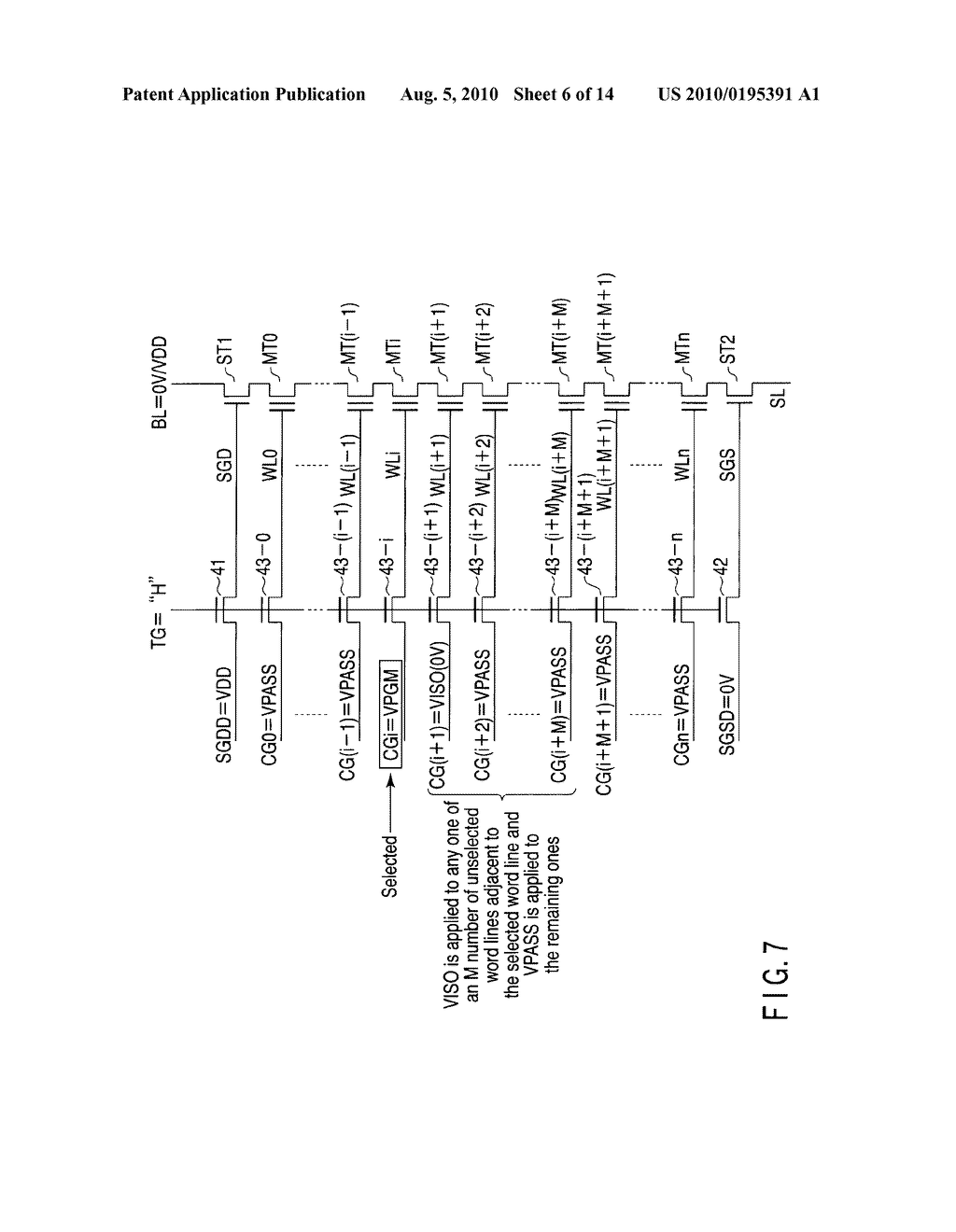 SEMICONDUCTOR MEMORY DEVICE WITH MEMORY CELLS EACH INCLUDING A CHARGE ACCUMULATION LAYER AND A CONTROL GATE - diagram, schematic, and image 07