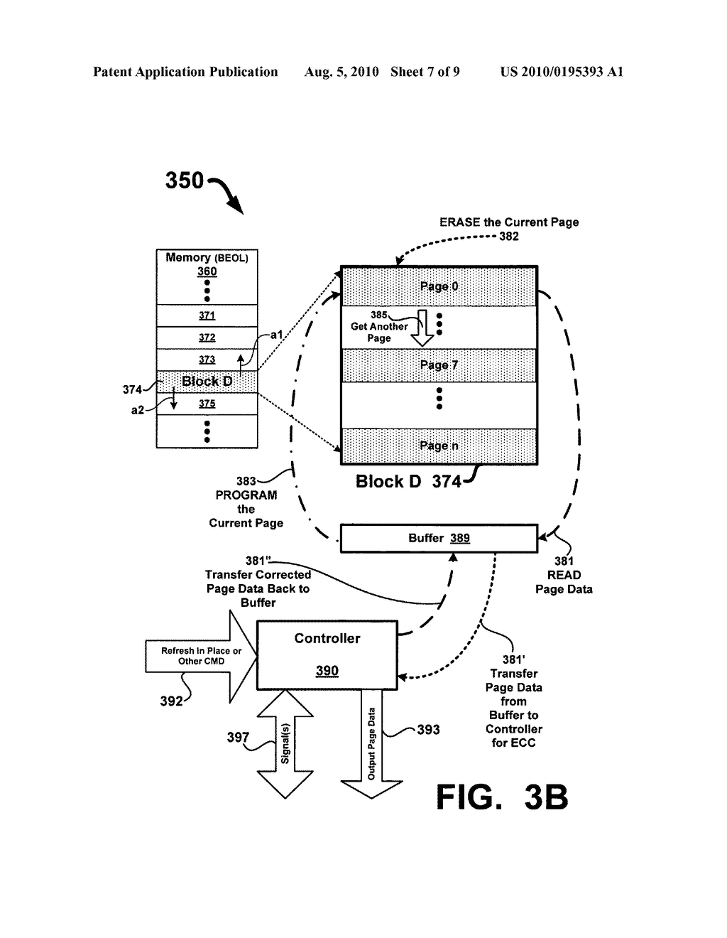 Data storage system with refresh in place - diagram, schematic, and image 08