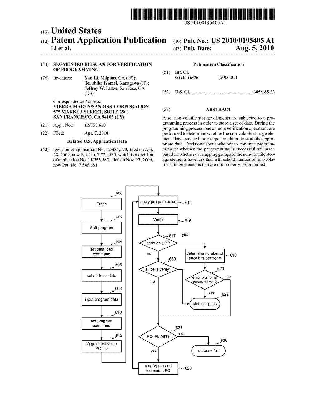 SEGMENTED BITSCAN FOR VERIFICATION OF PROGRAMMING - diagram, schematic, and image 01