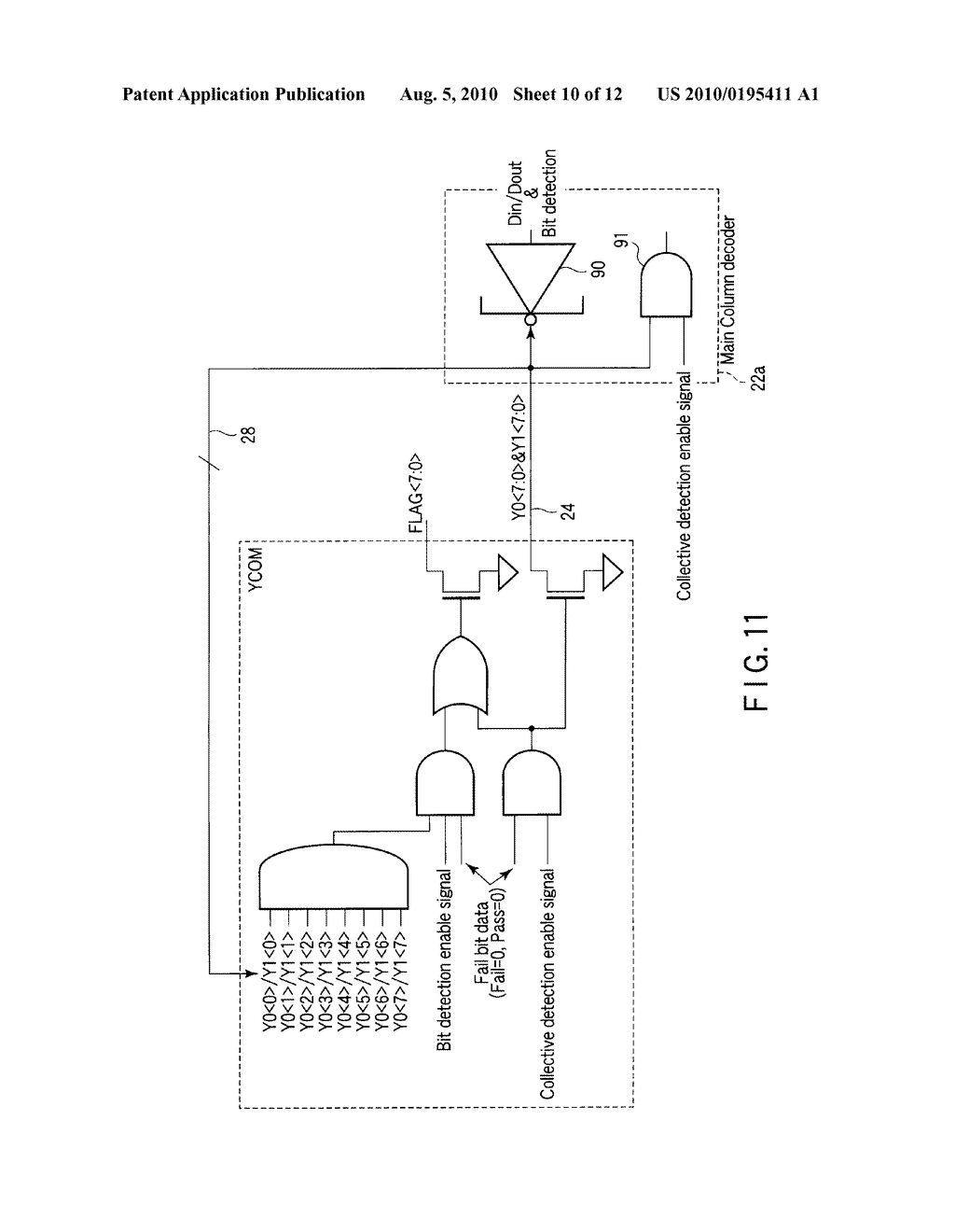 SEMICONDUCTOR MEMORY DEVICE AND FAIL BIT DETECTION METHOD IN SEMICONDUCTOR MEMORY DEVICE - diagram, schematic, and image 11