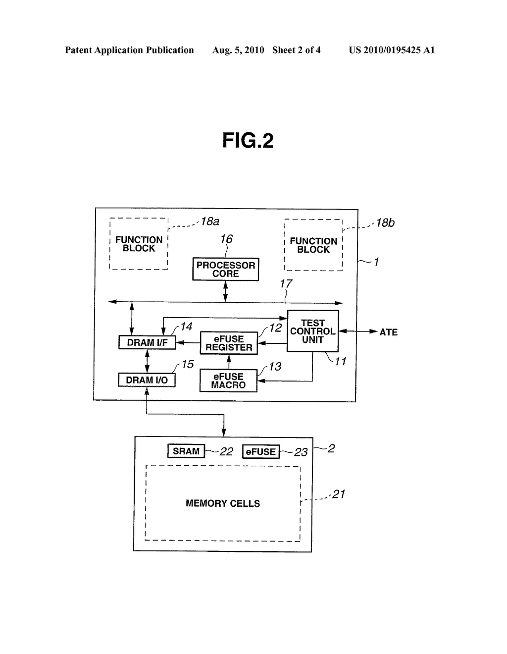 SEMICONDUCTOR DEVICE, SEMICONDUCTOR PACKAGE AND MEMORY REPAIR METHOD - diagram, schematic, and image 03