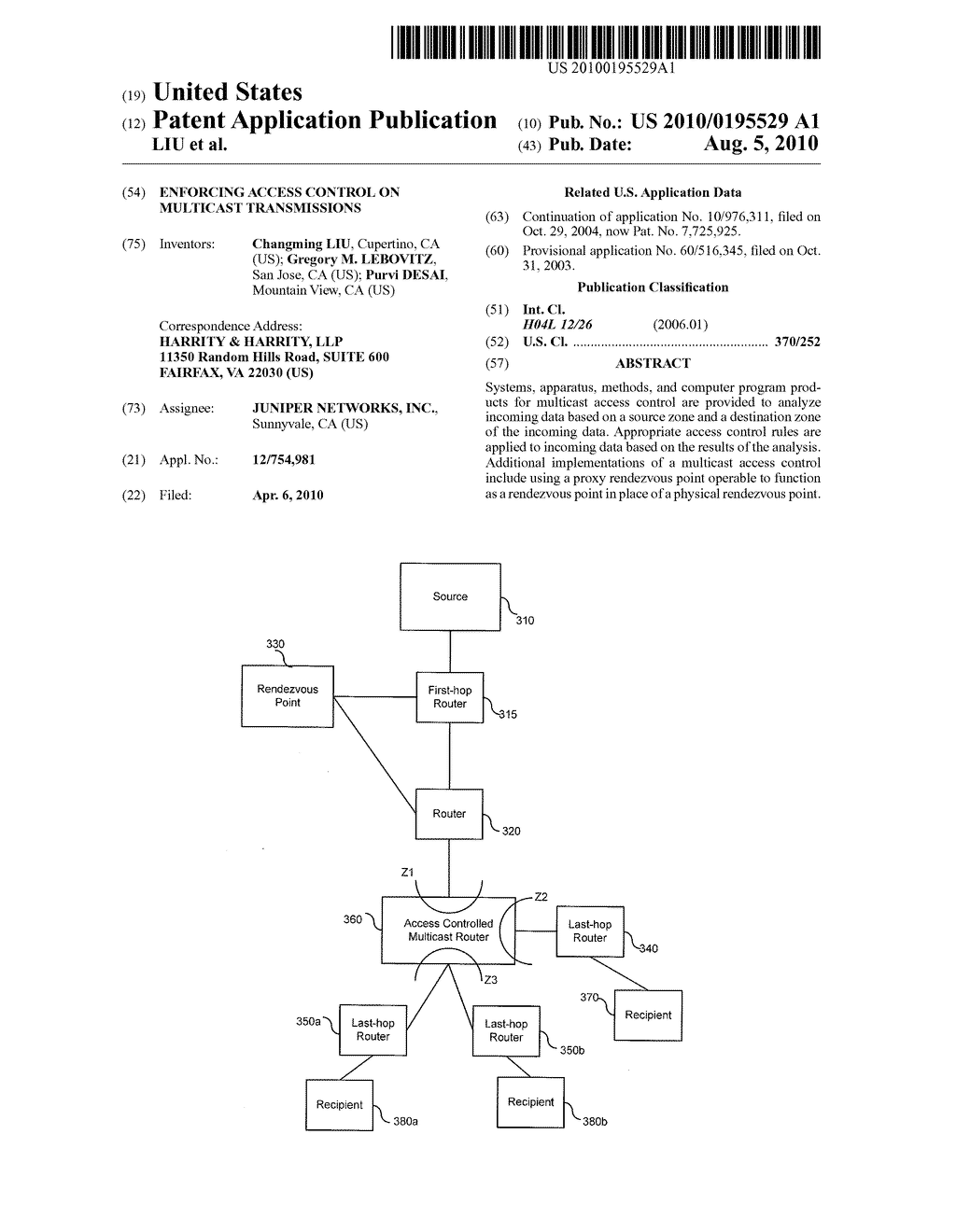 ENFORCING ACCESS CONTROL ON MULTICAST TRANSMISSIONS - diagram, schematic, and image 01