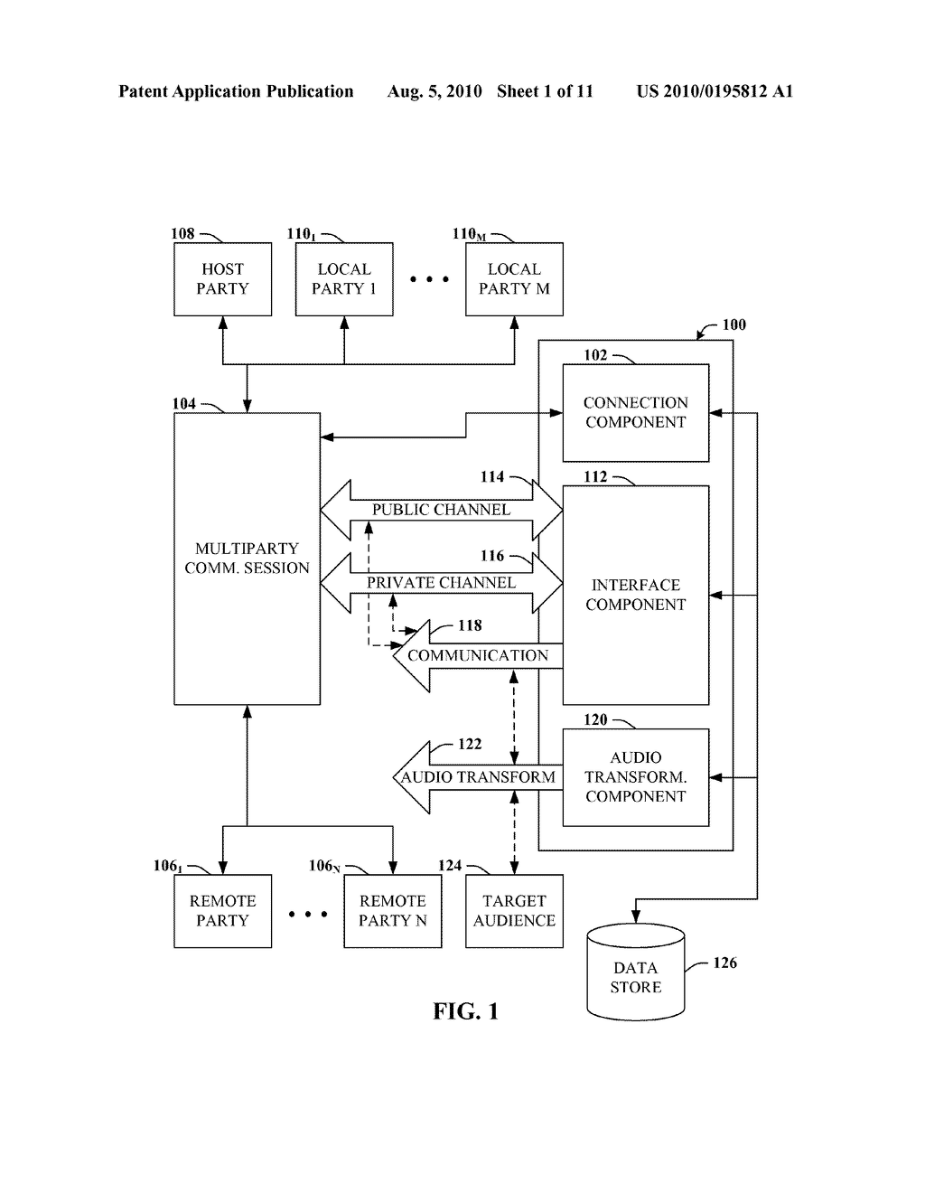 AUDIO TRANSFORMS IN CONNECTION WITH MULTIPARTY COMMUNICATION - diagram, schematic, and image 02