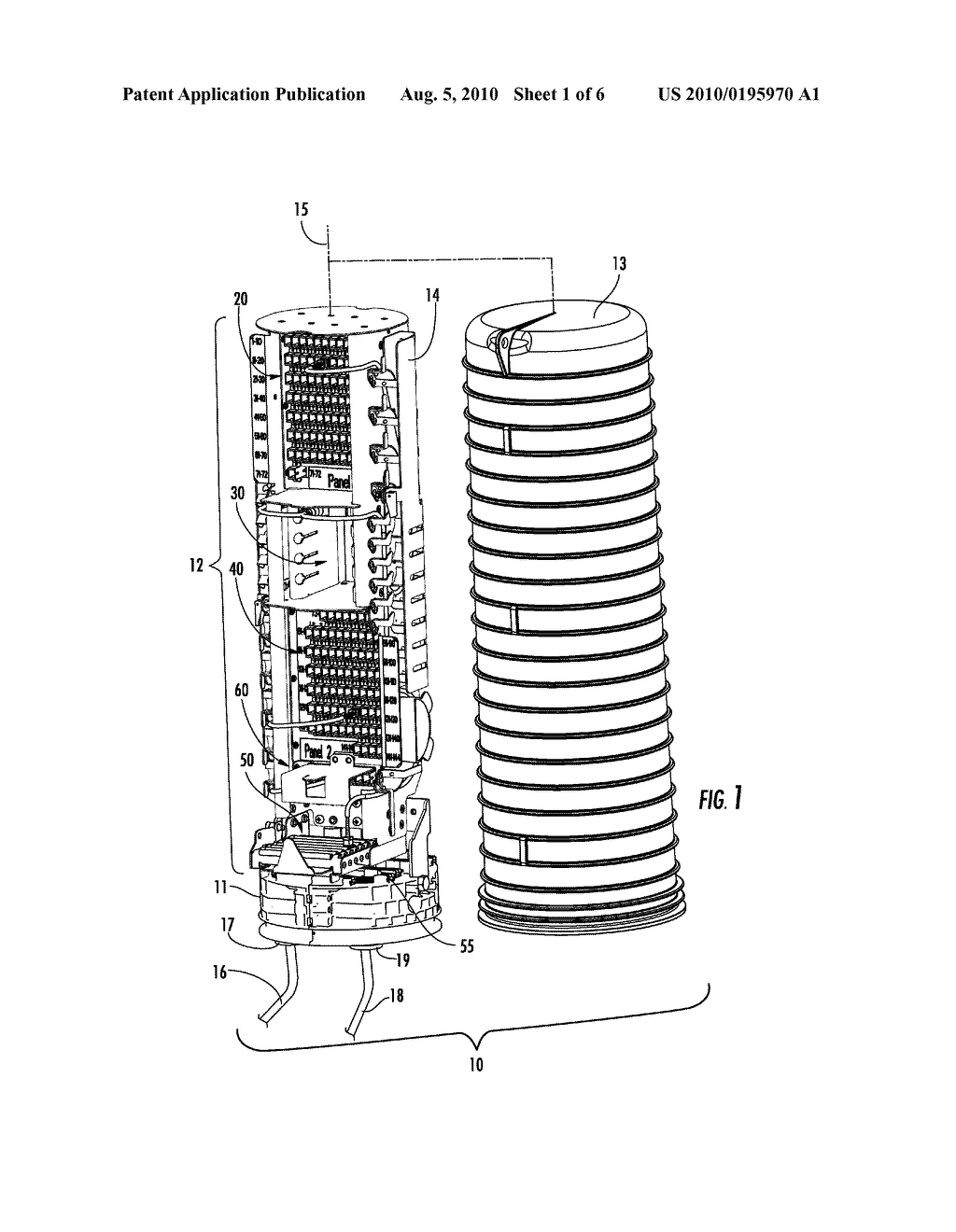 High Density Optical Fiber Distribution Enclosure - diagram, schematic, and image 02