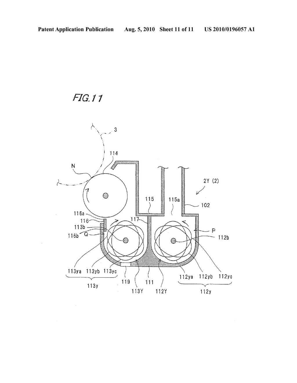 DEVELOPING DEVICE AND IMAGE FORMING APPARATUS USING THE SAME - diagram, schematic, and image 12