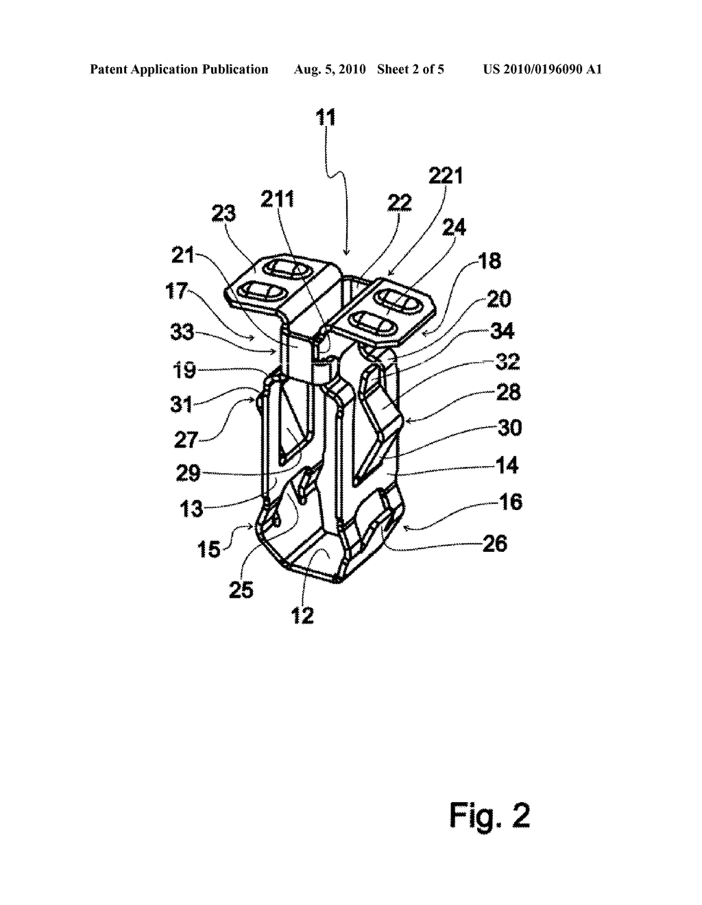 DEVICE FOR ATTACHING TWO ADD-ON PARTS TO A CARRIER PART - diagram, schematic, and image 03