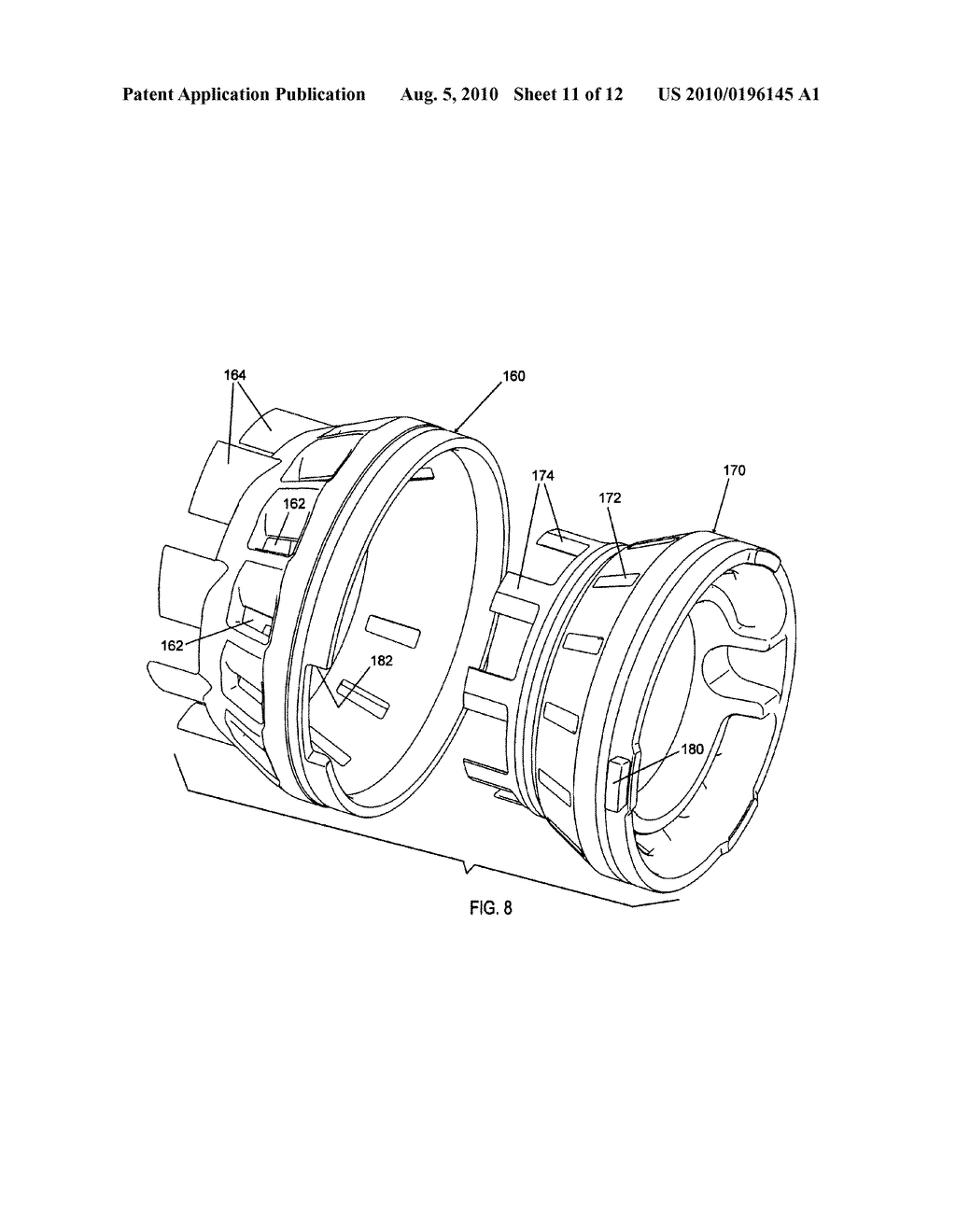 TURBINE ASSEMBLY FOR AN EXHAUST GAS-DRIVEN TURBOCHARGER HAVING A VARIABLE NOZZLE - diagram, schematic, and image 12