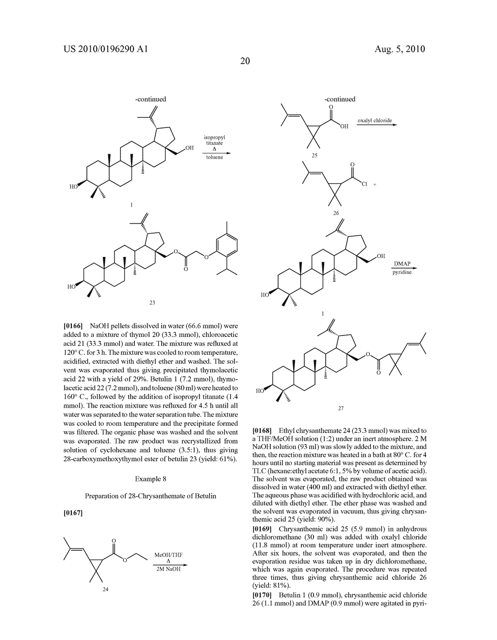 COMPOSITIONS COMPRISING BETULONIC ACID - diagram, schematic, and image 22