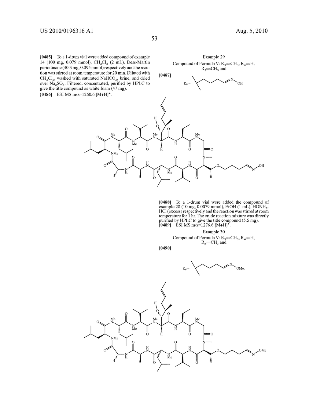 CYCLOSPORIN ANALOGUES FOR PREVENTING OR TREATING HEPATITIS C INFECTION - diagram, schematic, and image 54