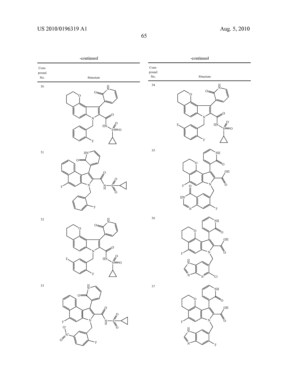 4, 5-RING ANNULATED INDOLE DERIVATIVES FOR TREATING OR PREVENTING OF HCV AND RELATED VIRAL INFECTIONS - diagram, schematic, and image 66