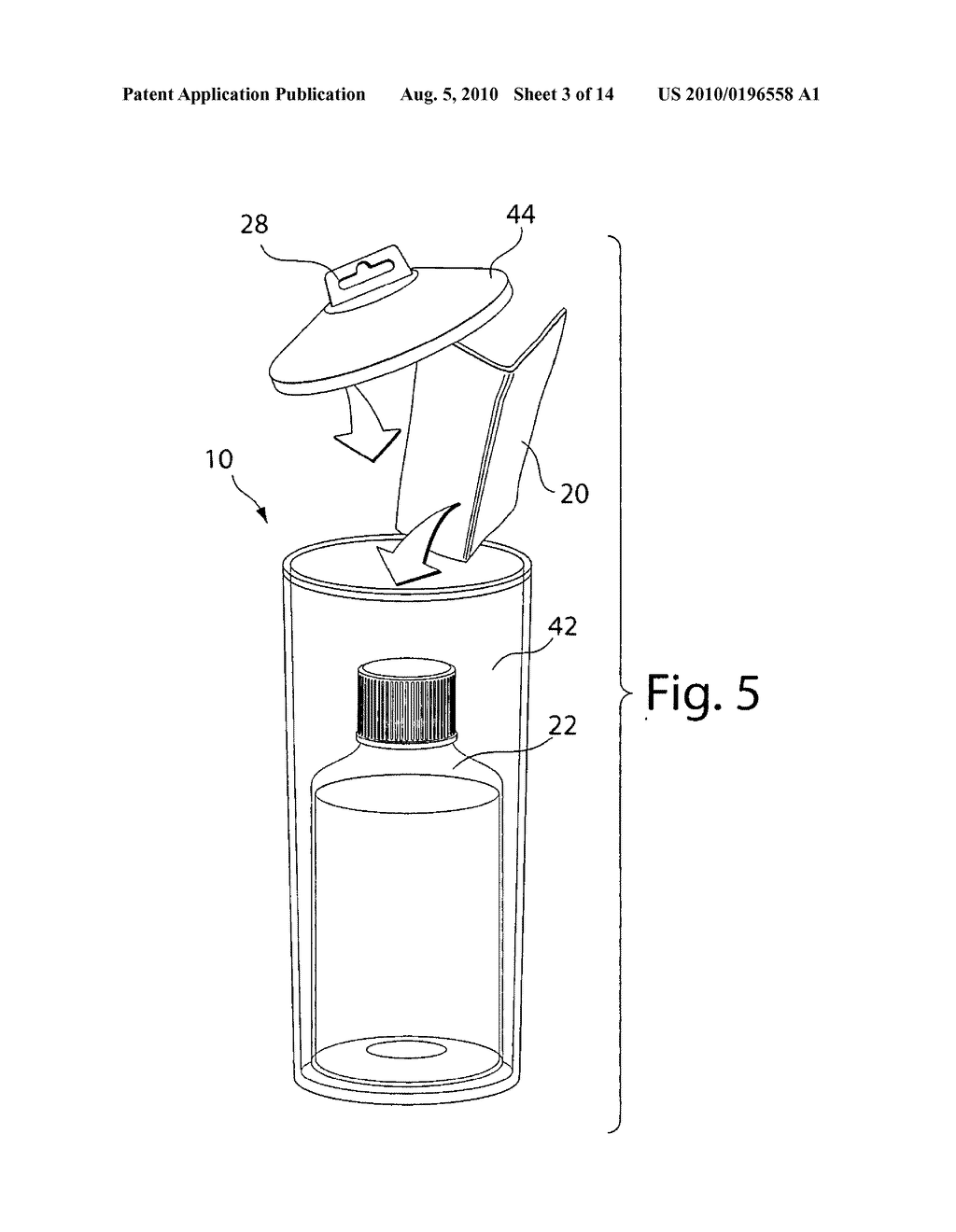 COMBINATION INGESTIBLE-PRODUCT AND BEVERAGE PACKAGING - diagram, schematic, and image 04