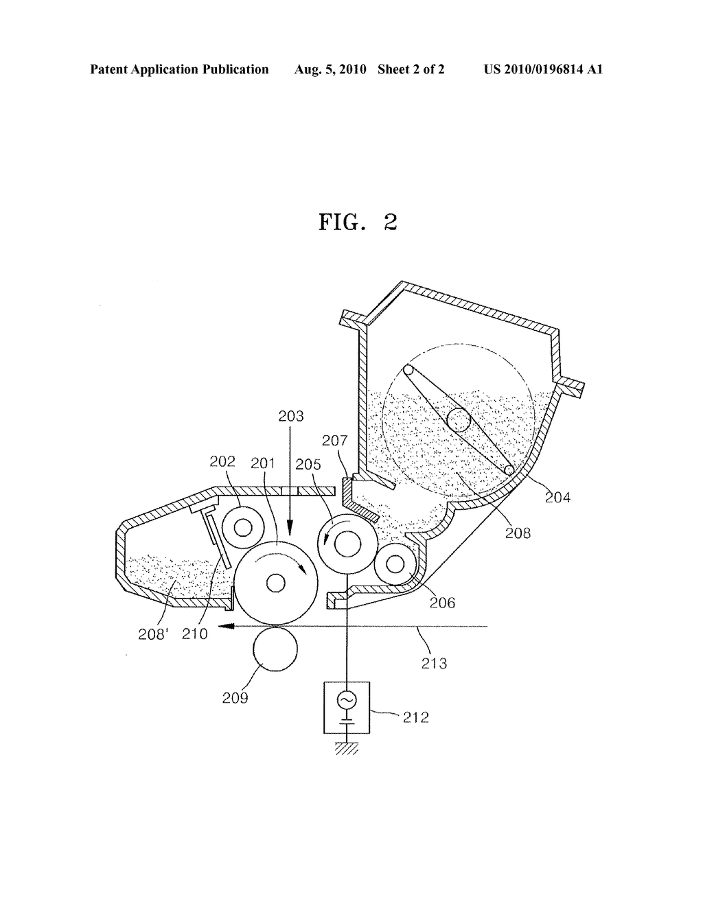 TONER USABLE WITH ELECTROPHOTOGRAPHY AND METHOD OF PREPARING THE SAME - diagram, schematic, and image 03