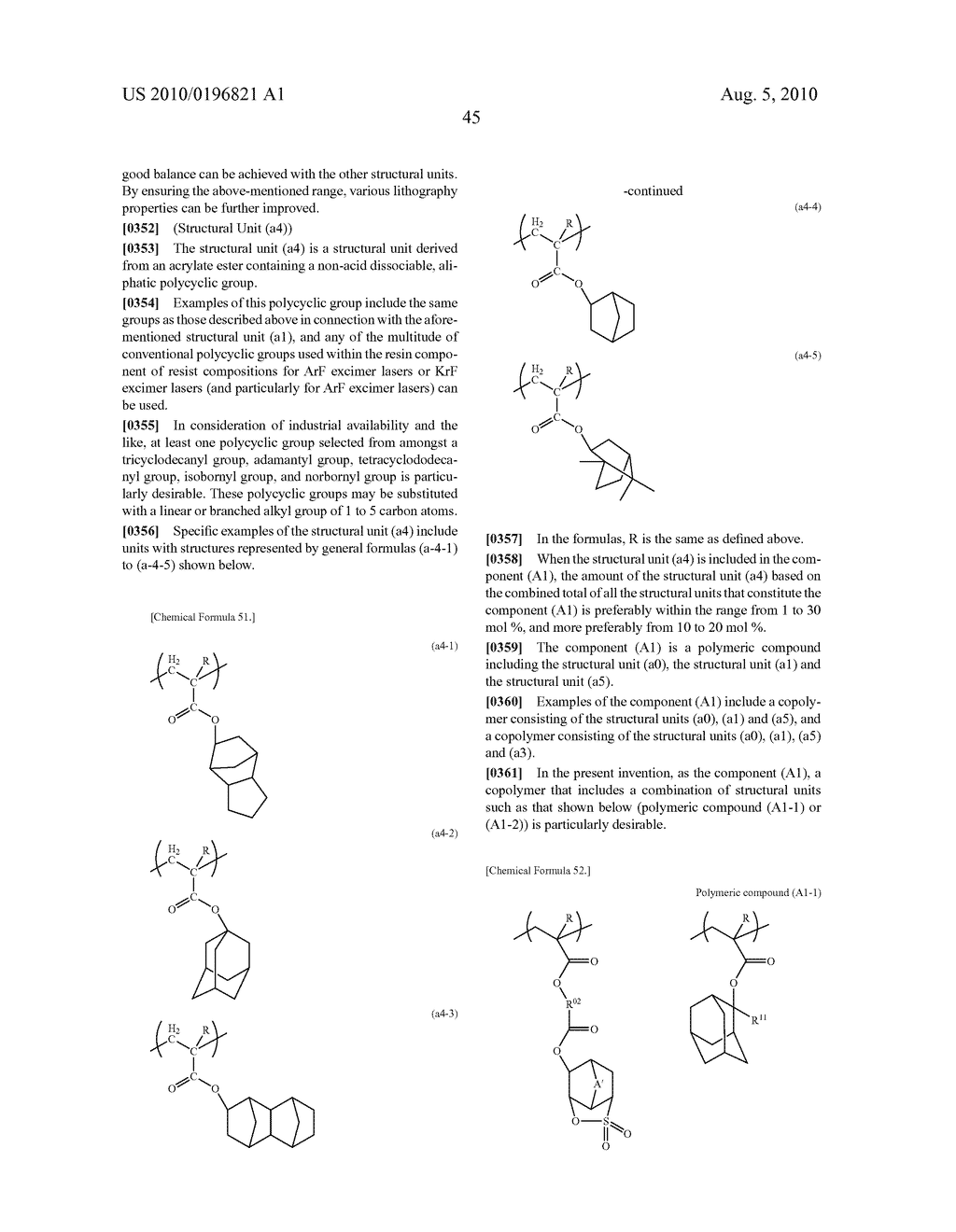 POSITIVE RESIST COMPOSITION, METHOD OF FORMING RESIST PATTERN USING THE SAME, AND POLYMERIC COMPOUND - diagram, schematic, and image 46