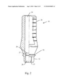 DENTAL ABUTMENT WITH INDENTATION FOR INHIBITION OF CRESTAL BONE REMODELING diagram and image