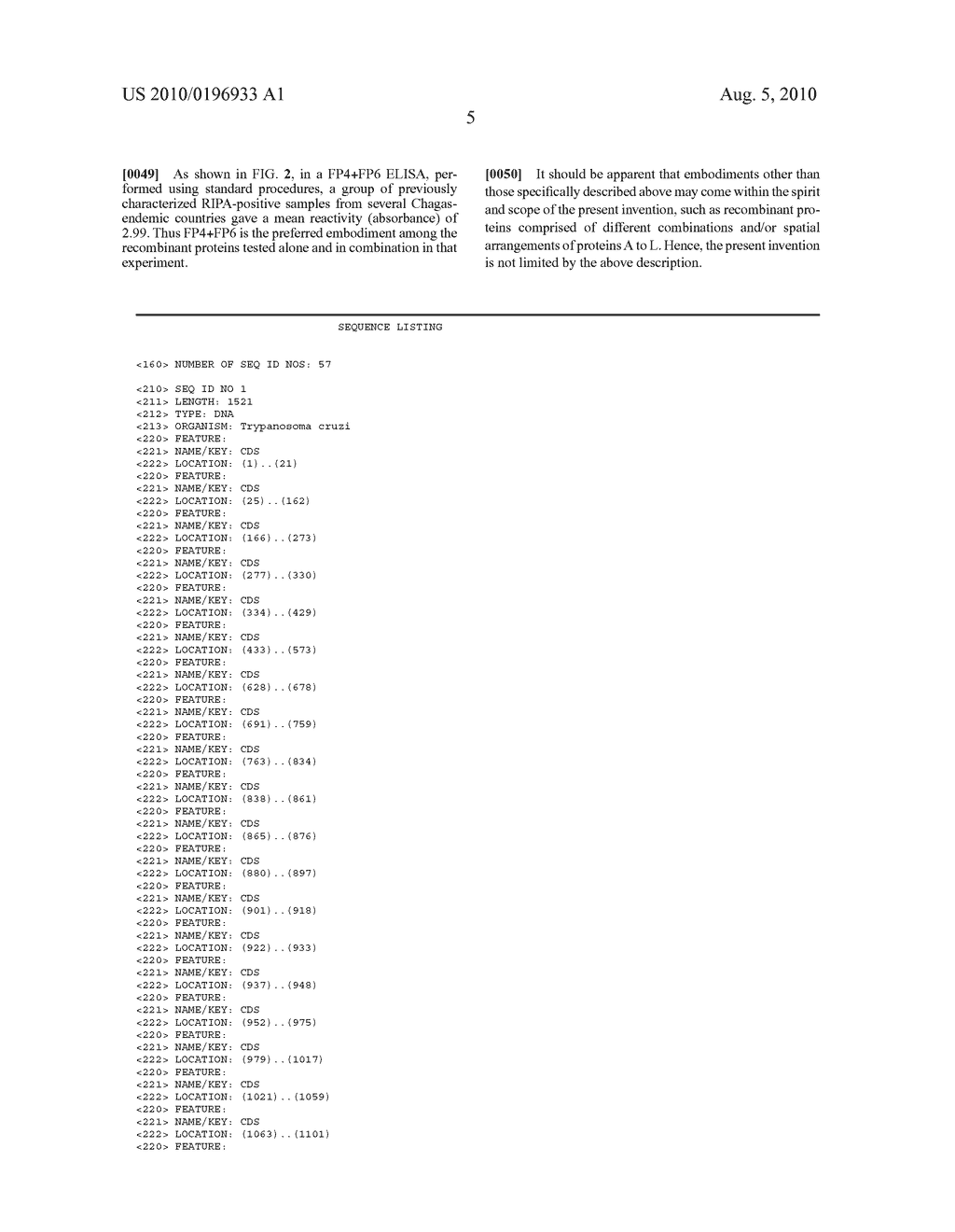 Recombinant Polypeptides for Diagnosing Infection with Trypanosoma Cruzi - diagram, schematic, and image 08